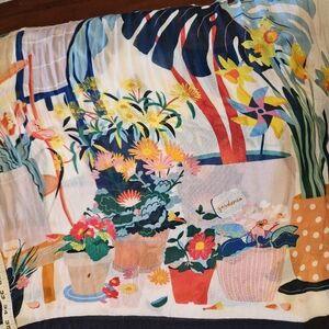Kate Spade Multicolor Floral Scarf